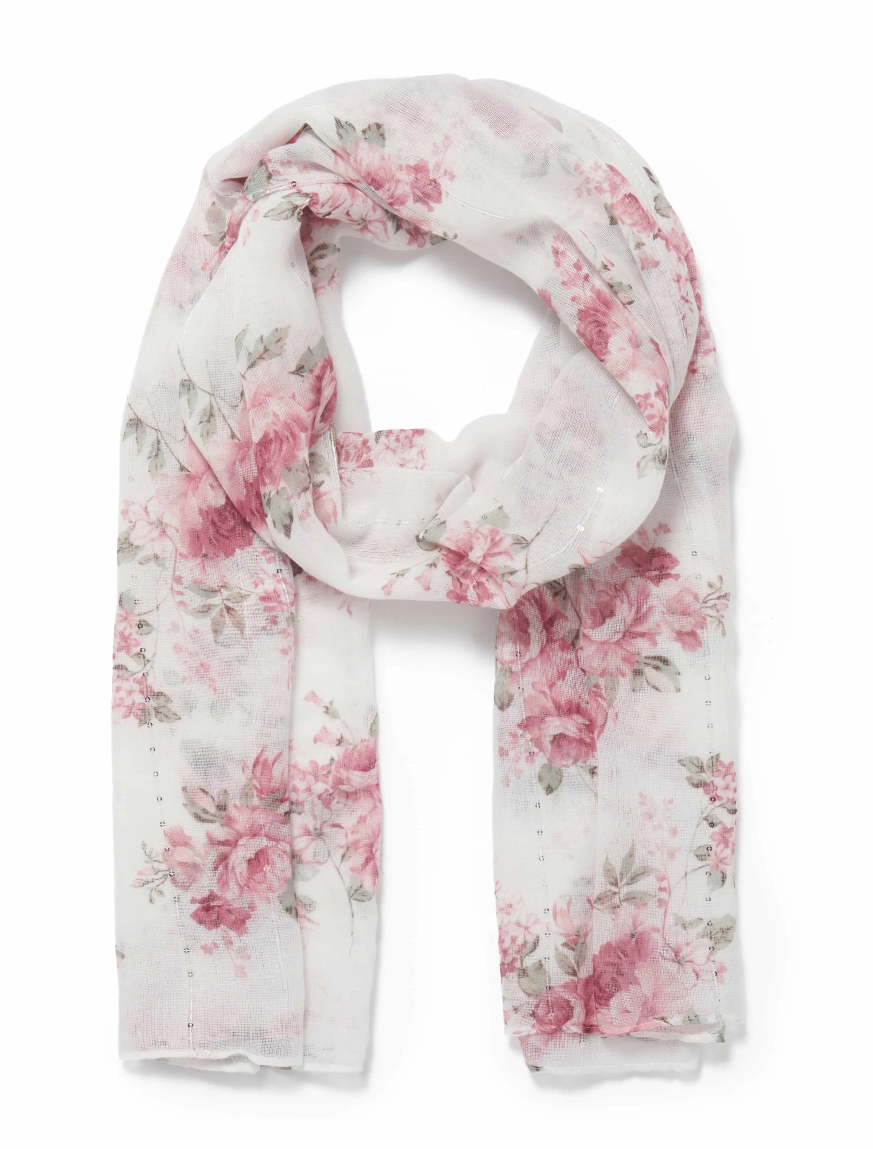 Kim Floral Print Scarf