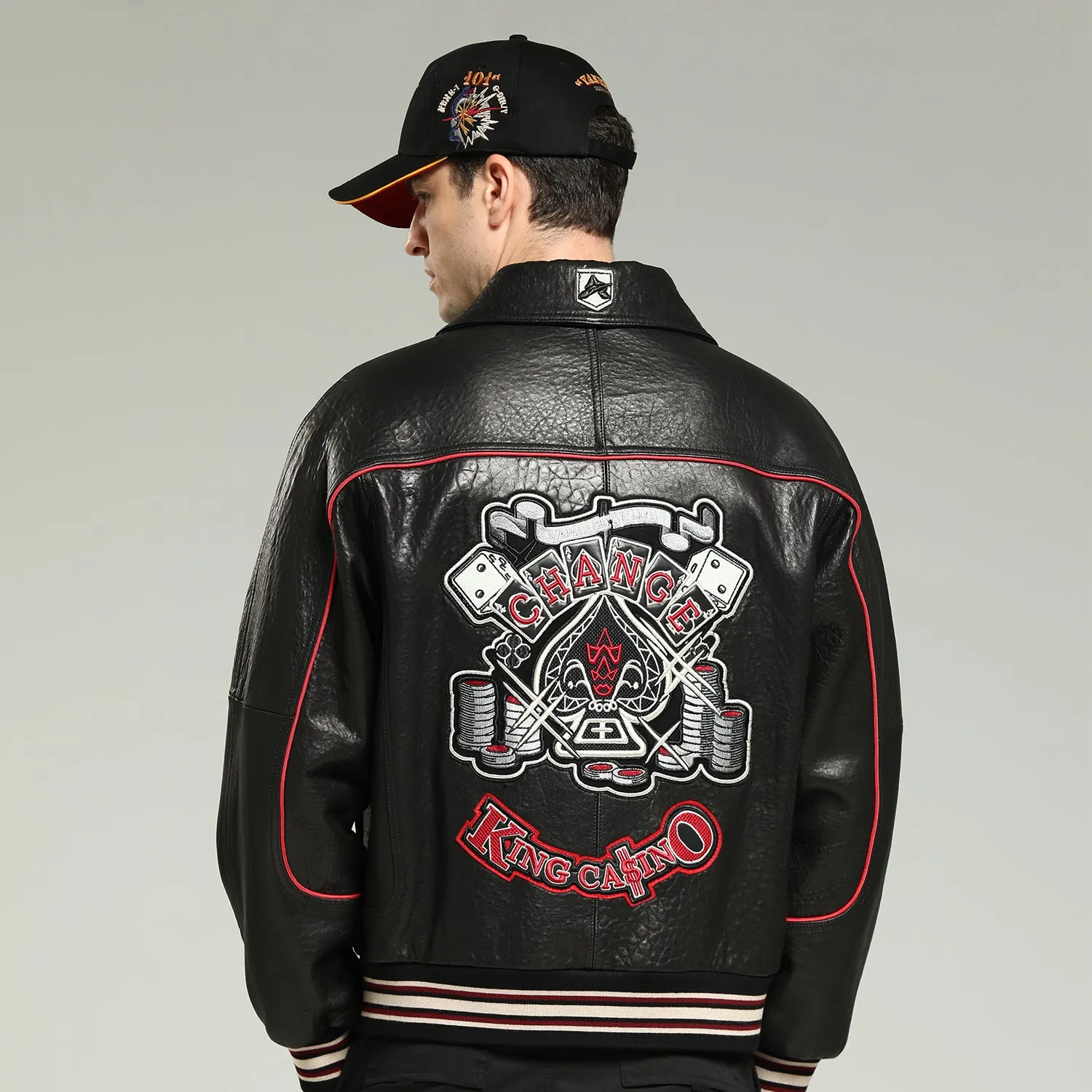 King Casino Leather Jacket