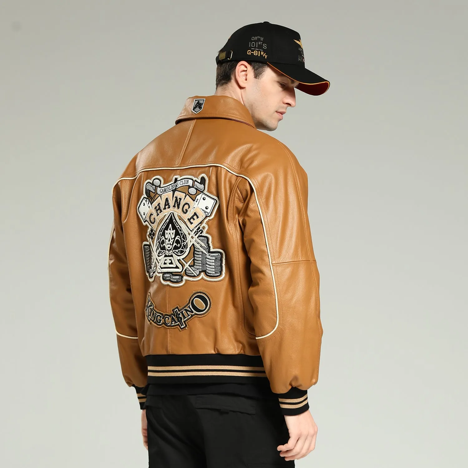 King Casino Leather Jacket