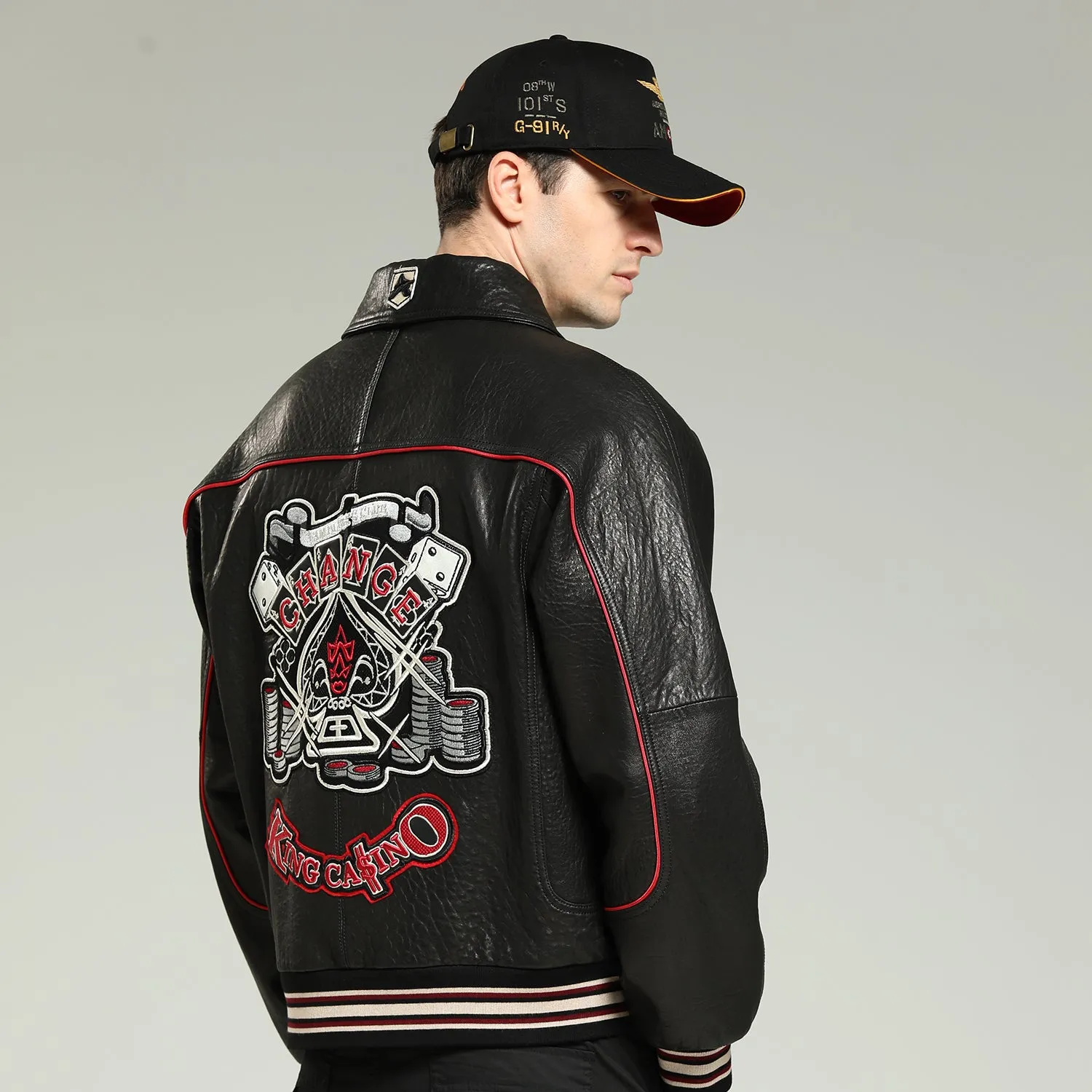 King Casino Leather Jacket