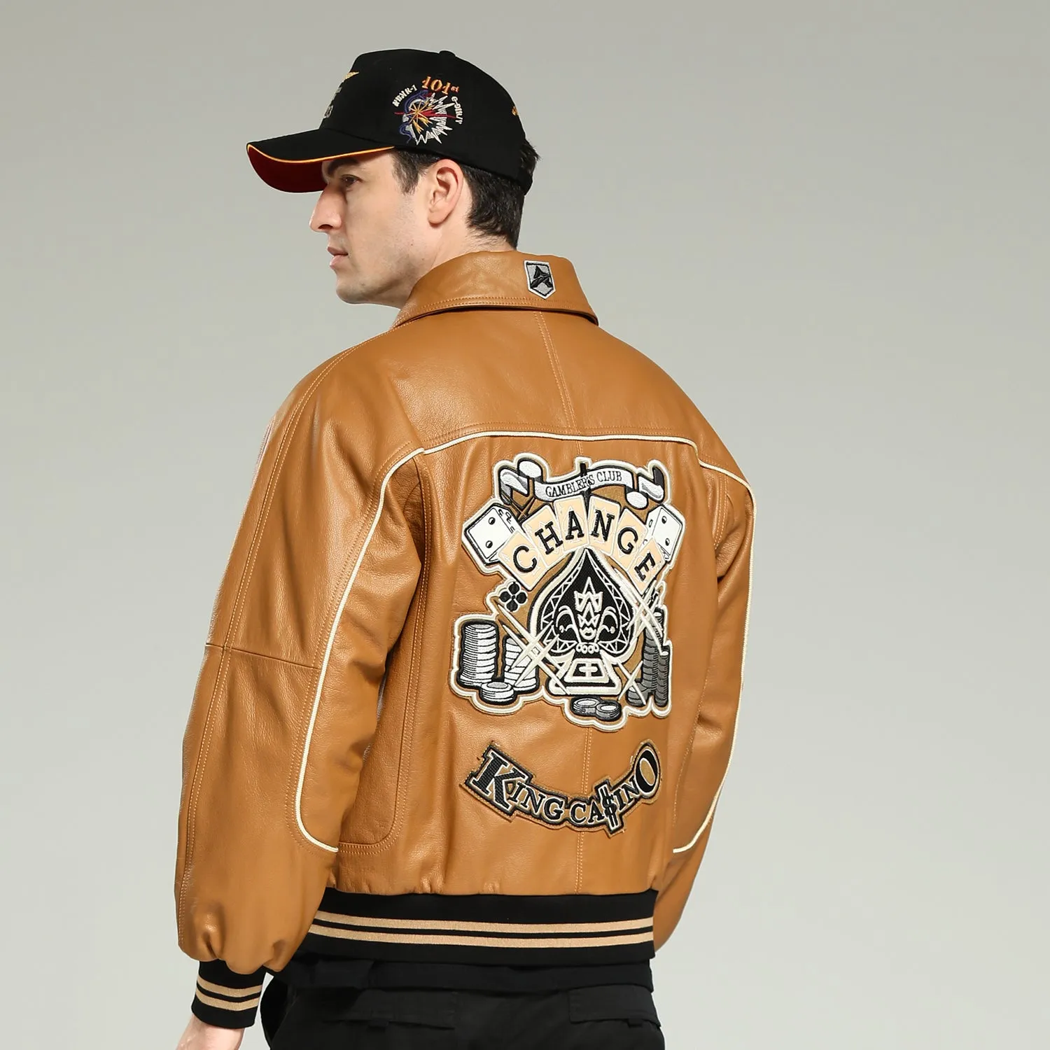 King Casino Leather Jacket