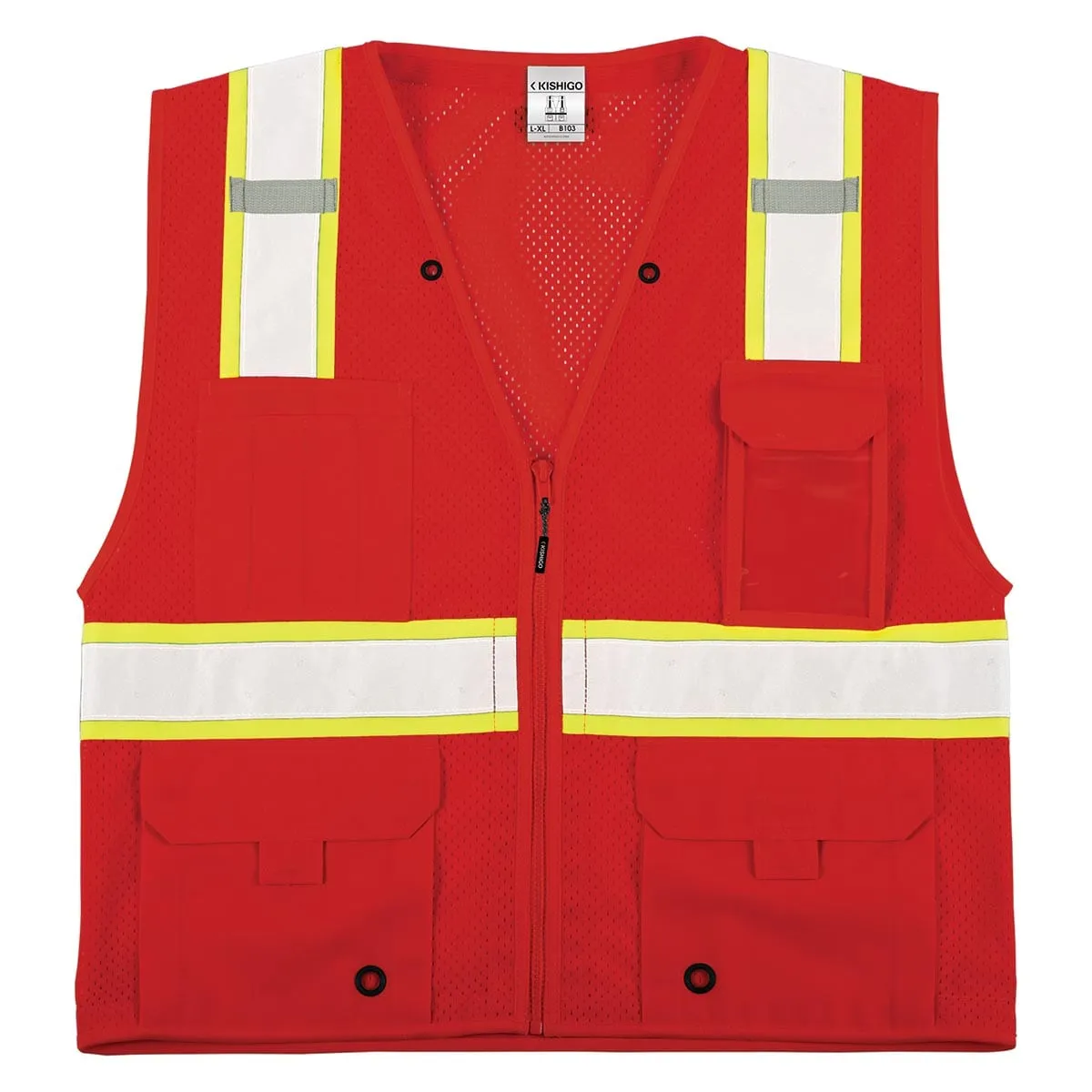 Kishigo Enhanced Visibility Multi-Pocket Mesh Vest