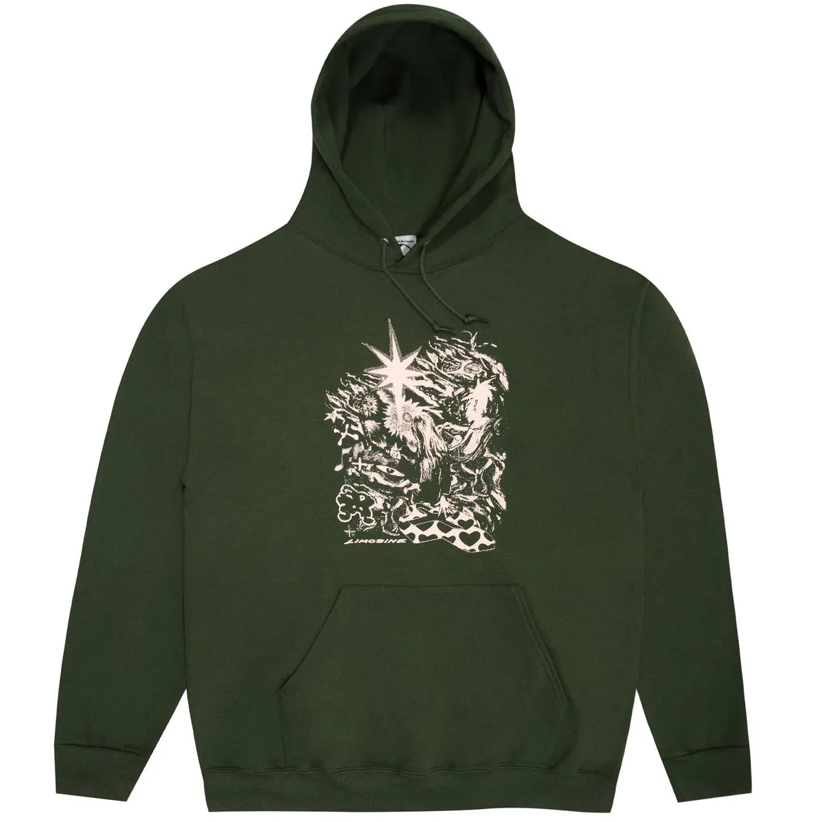 Limosine Hail Fail Hoodie - Army Green