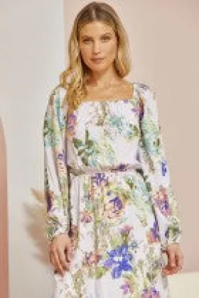 Luscious Lavender Floral Dress