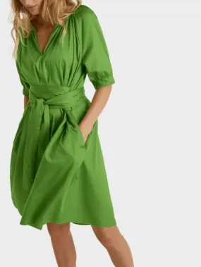 Marc Cain Collections Green Wrap Dress SC 21.31 W35 COL 527