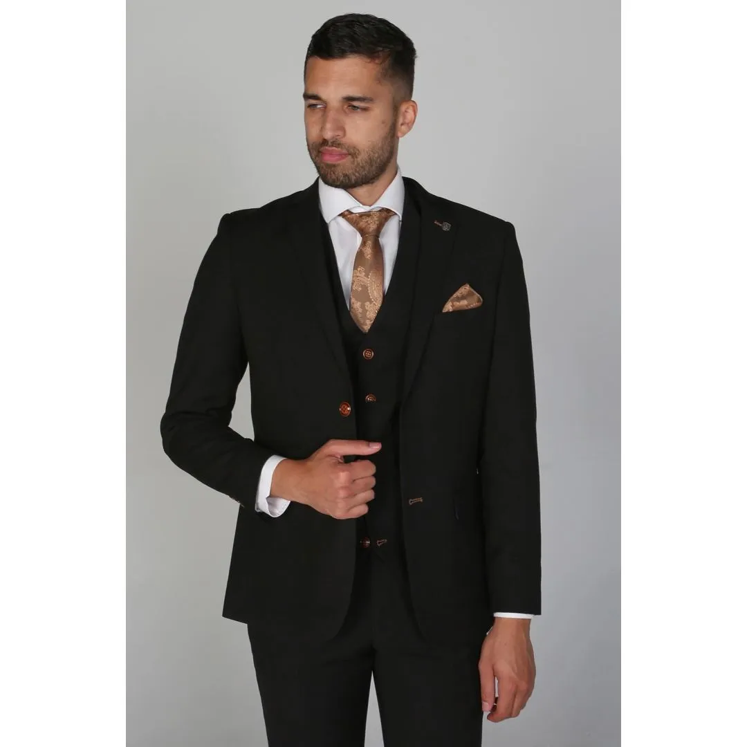 Mayfair- Men's Plain Black Blazer