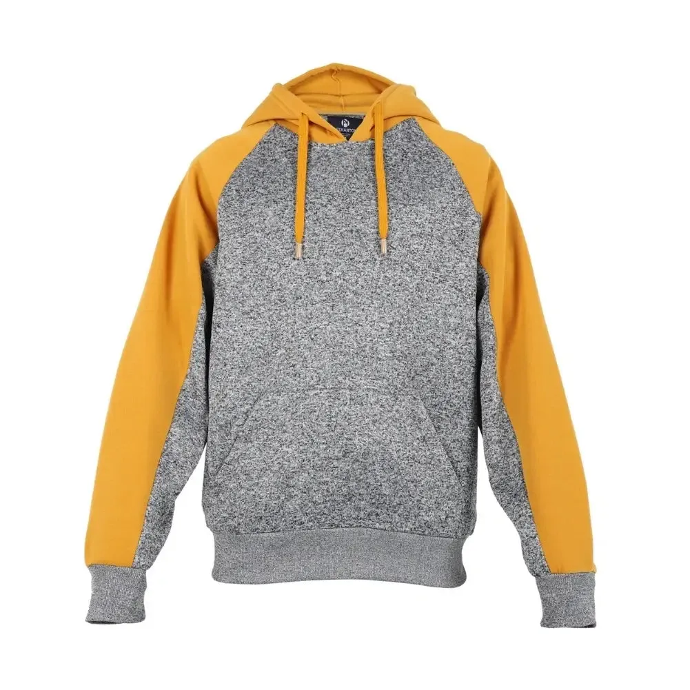 Men’s Color-Block Fleece Pullover Hoodie