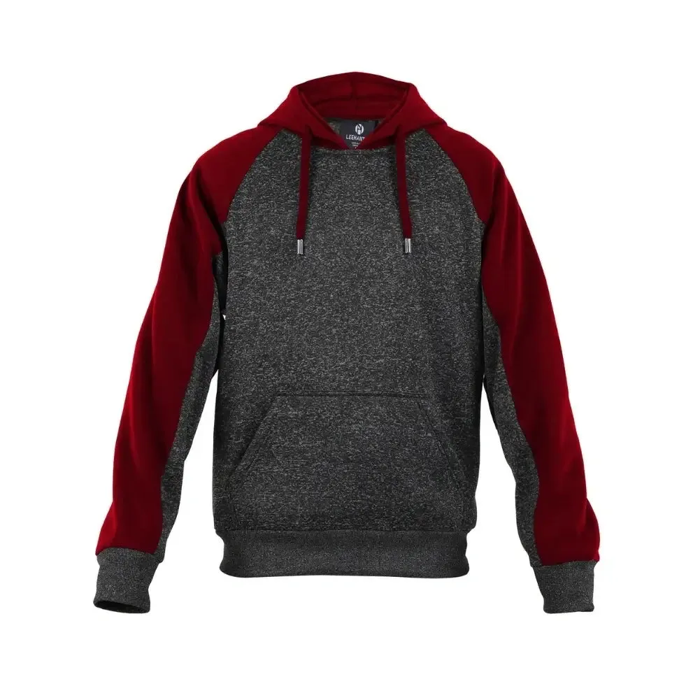 Men’s Color-Block Fleece Pullover Hoodie