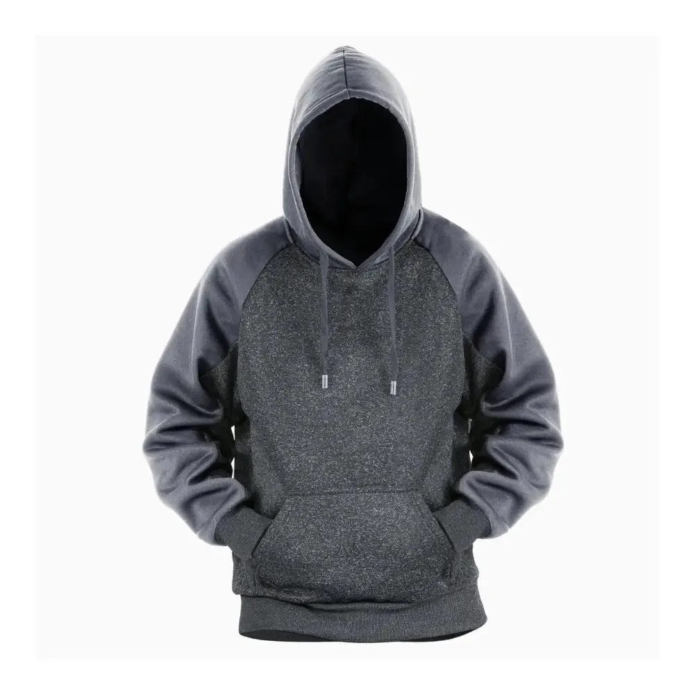 Men’s Color-Block Fleece Pullover Hoodie