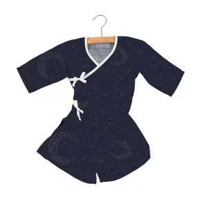 Midnight Moon Bamboo Newcastle Mini Wrap Dress