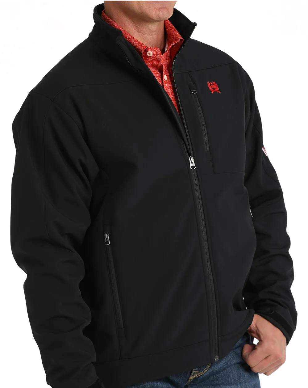 MWJ1567011-Cinch Men's Bonded Jacket- Black