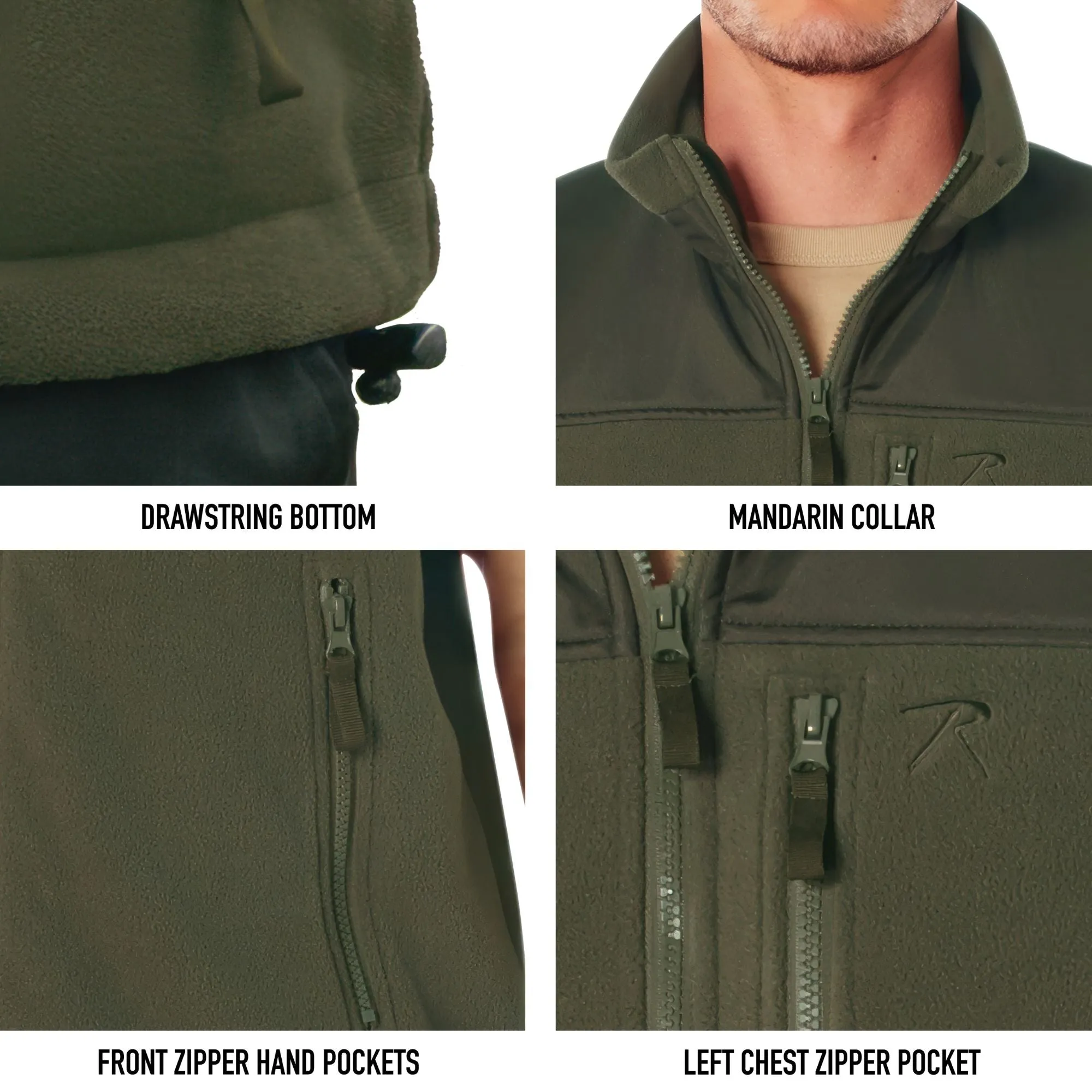 Olive Drab - Spec Ops Tactical Fleece Vest - Military tactical vest