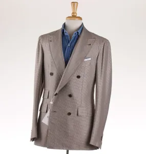 Orazio Luciano Houndstooth Silk and Wool Sport Coat