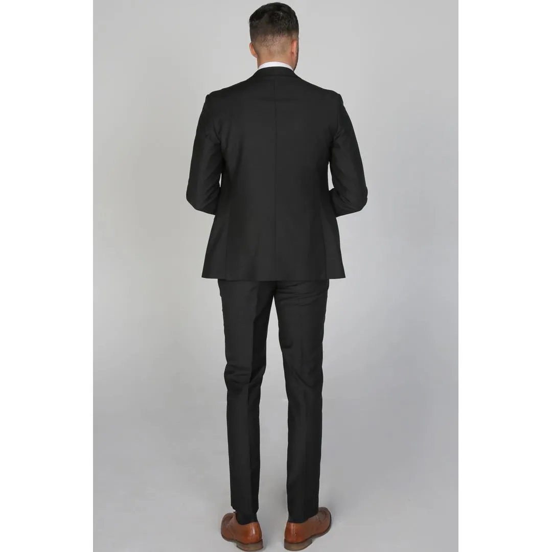 Parker - Men's Plain Black Blazer