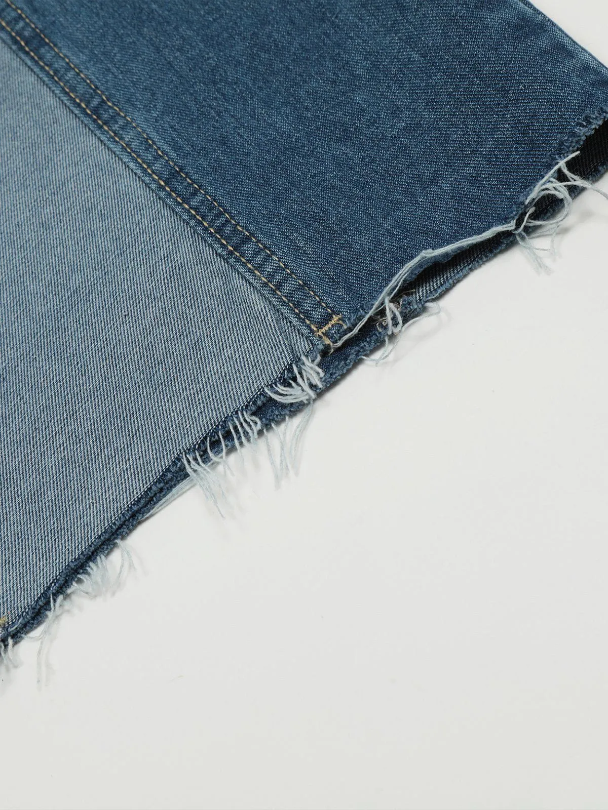 Patchwork Fringe Jeans