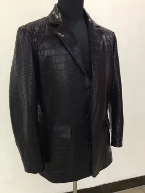 Preorder Crocodile  Leather Blazer