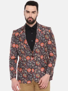 Printed Cotton Mens Blazer - MMJ0153