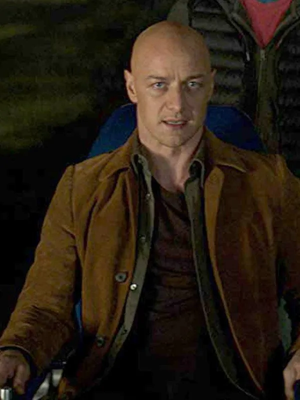 Professor Charles Xavier Suede Leather Jacket