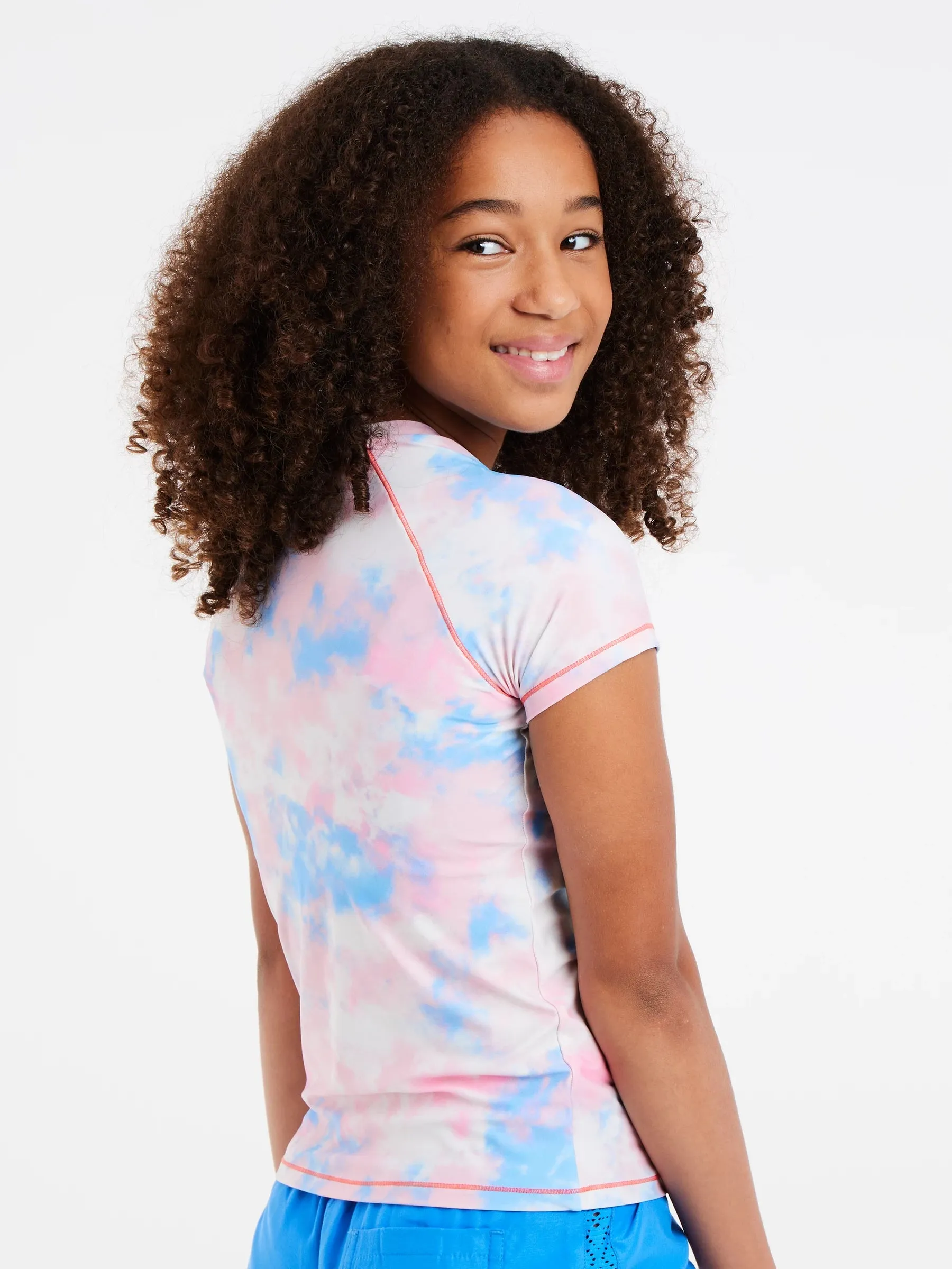 Protest PRTJELENA JR Lycra Rashguard - Kids Short Sleeve - Sugar Coral