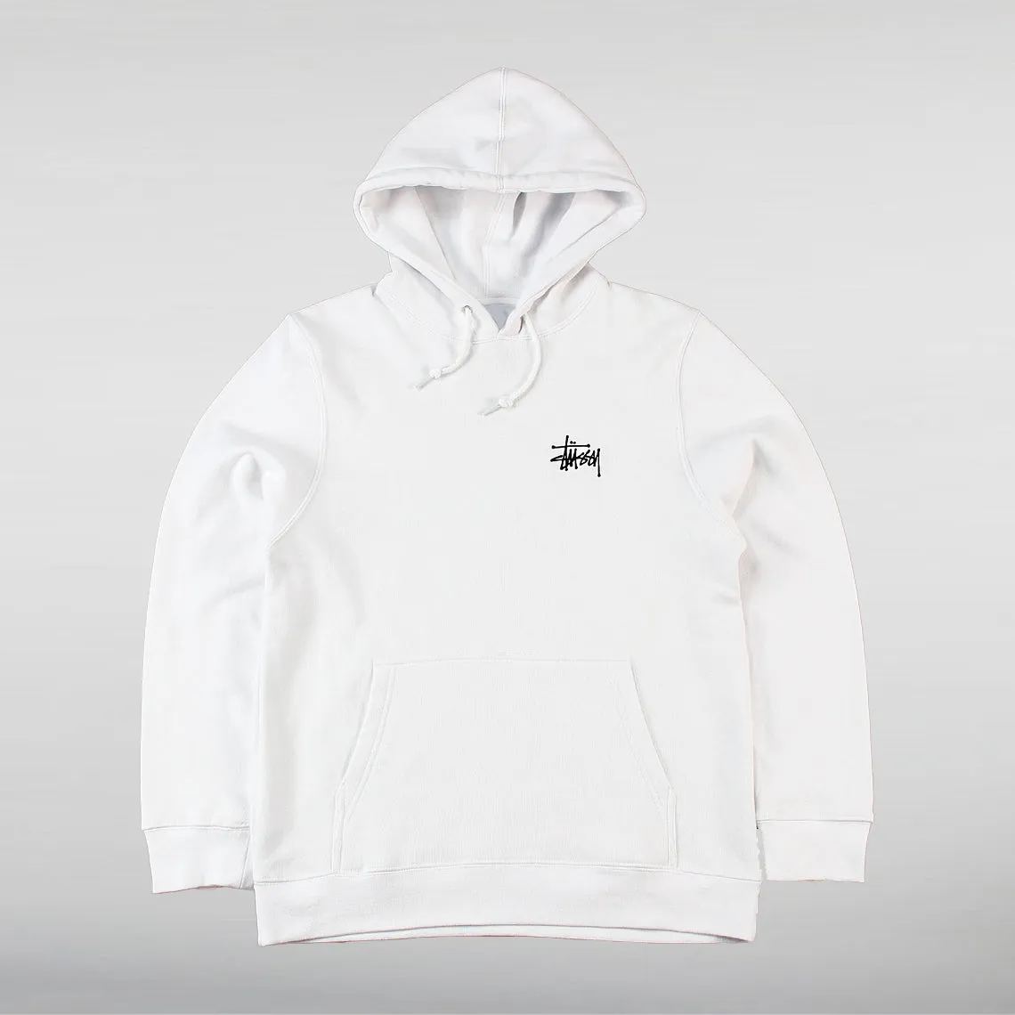 Pullover in Classic White & Black Stussy Hoodie