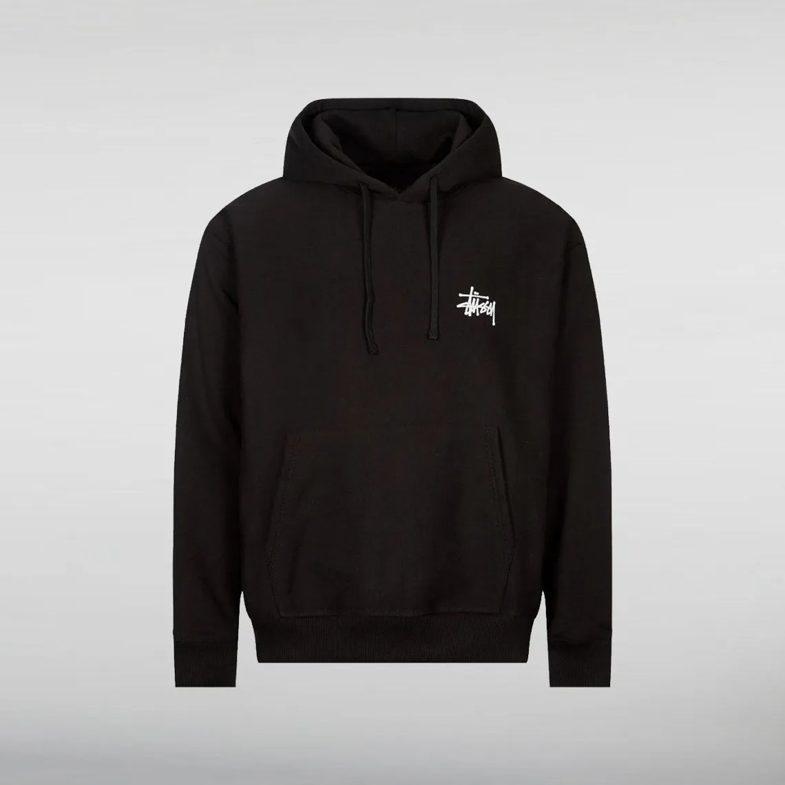 Pullover in Classic White & Black Stussy Hoodie