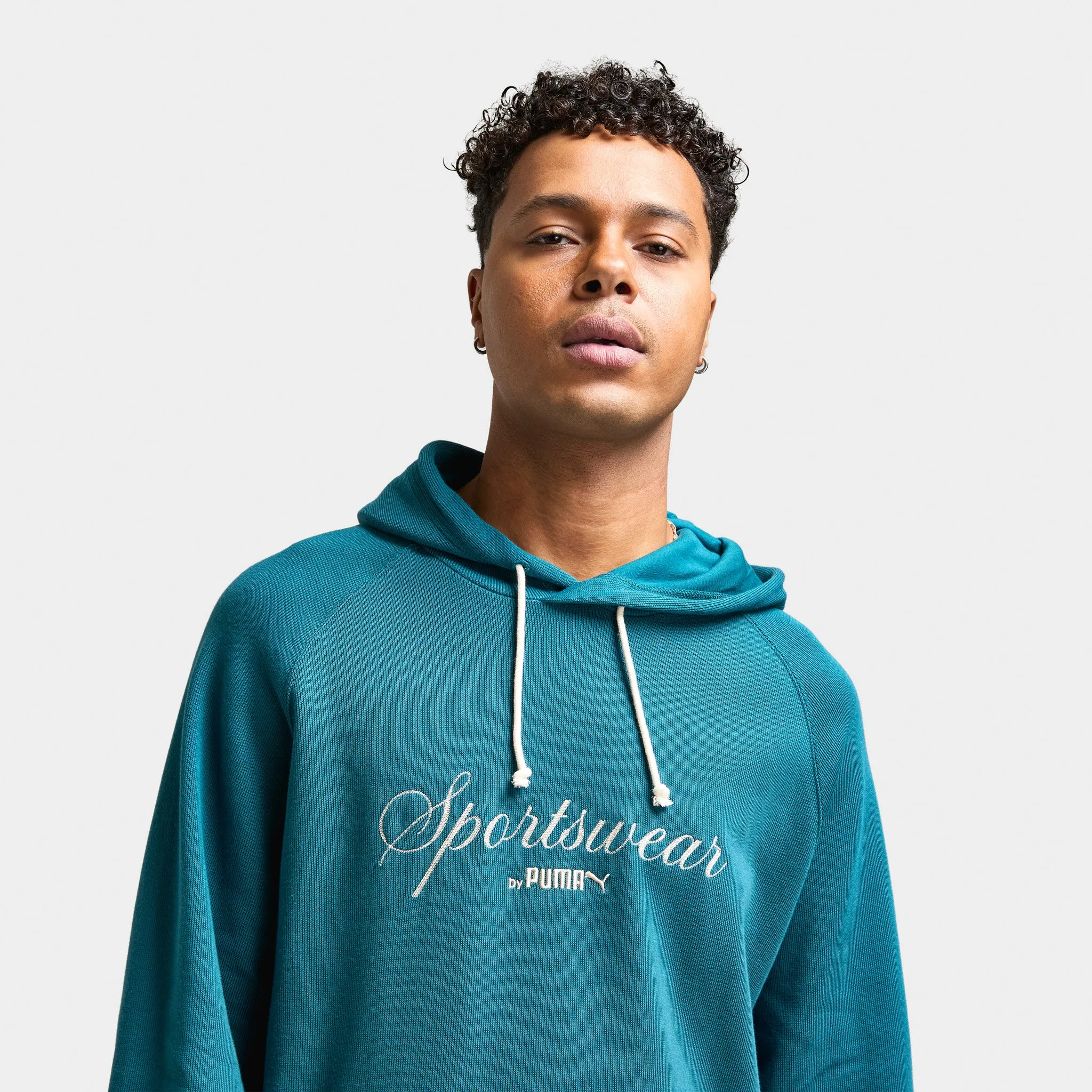 Puma CLASSICS  Relaxed Pullover Hoodie / Cold Green