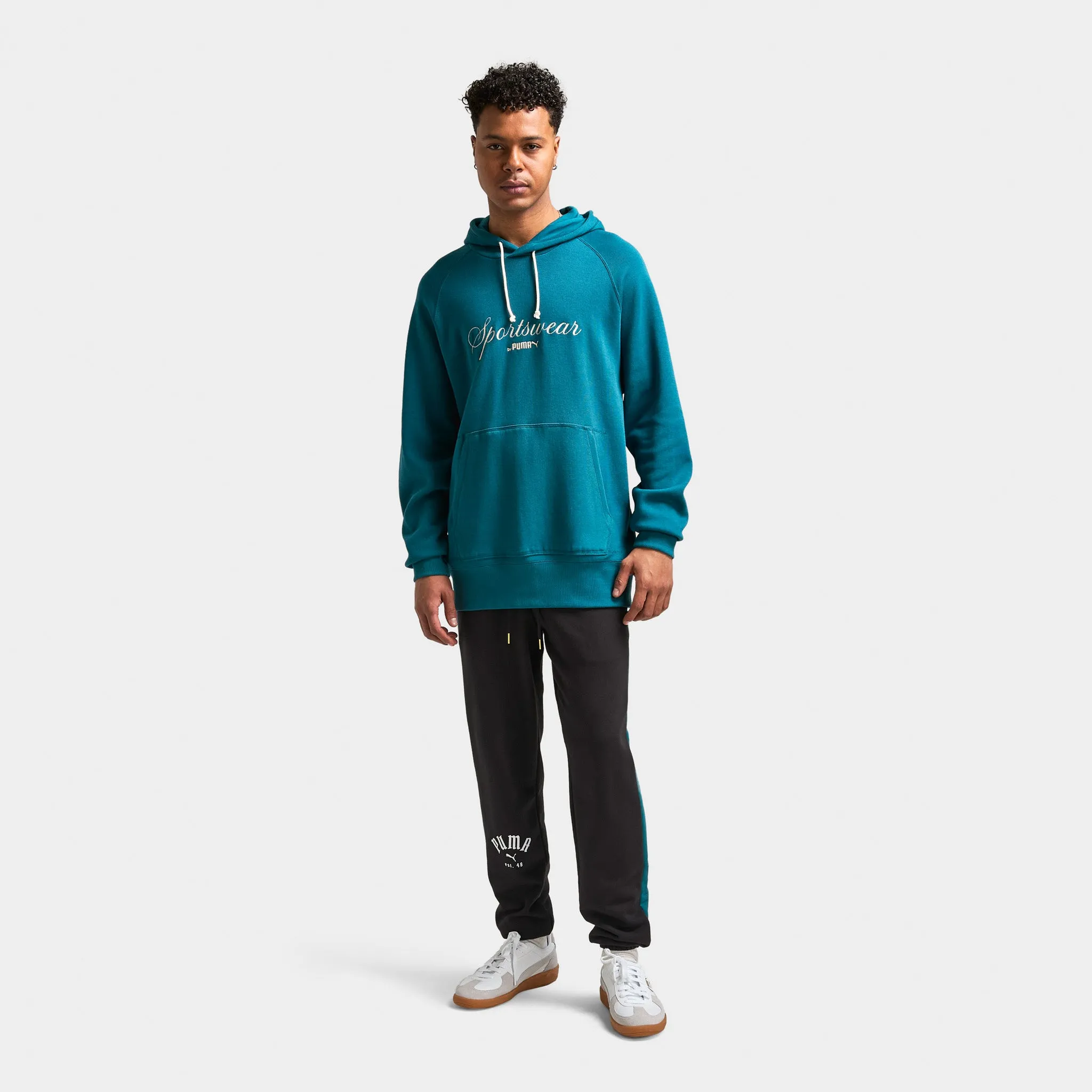 Puma CLASSICS  Relaxed Pullover Hoodie / Cold Green