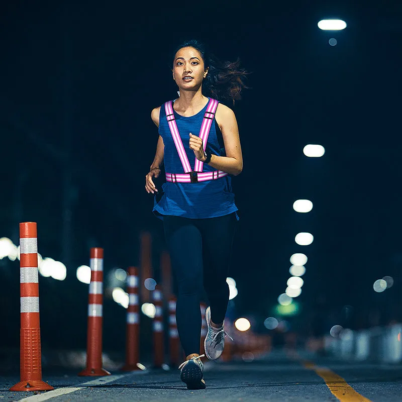 Reflective elastic vest for work sport(MJ-S17)