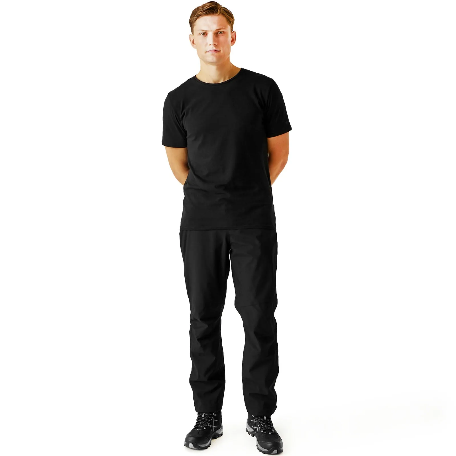 Regatta Mens Highton Waterproof Walking Overtrousers - Black