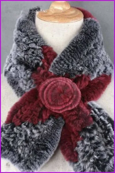 Rex Rabbit Fur Scarf