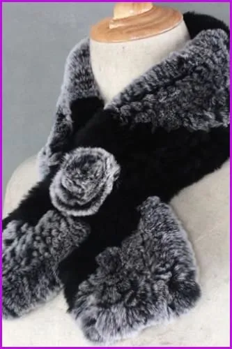 Rex Rabbit Fur Scarf