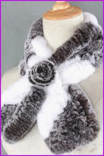 Rex Rabbit Fur Scarf