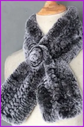 Rex Rabbit Fur Scarf