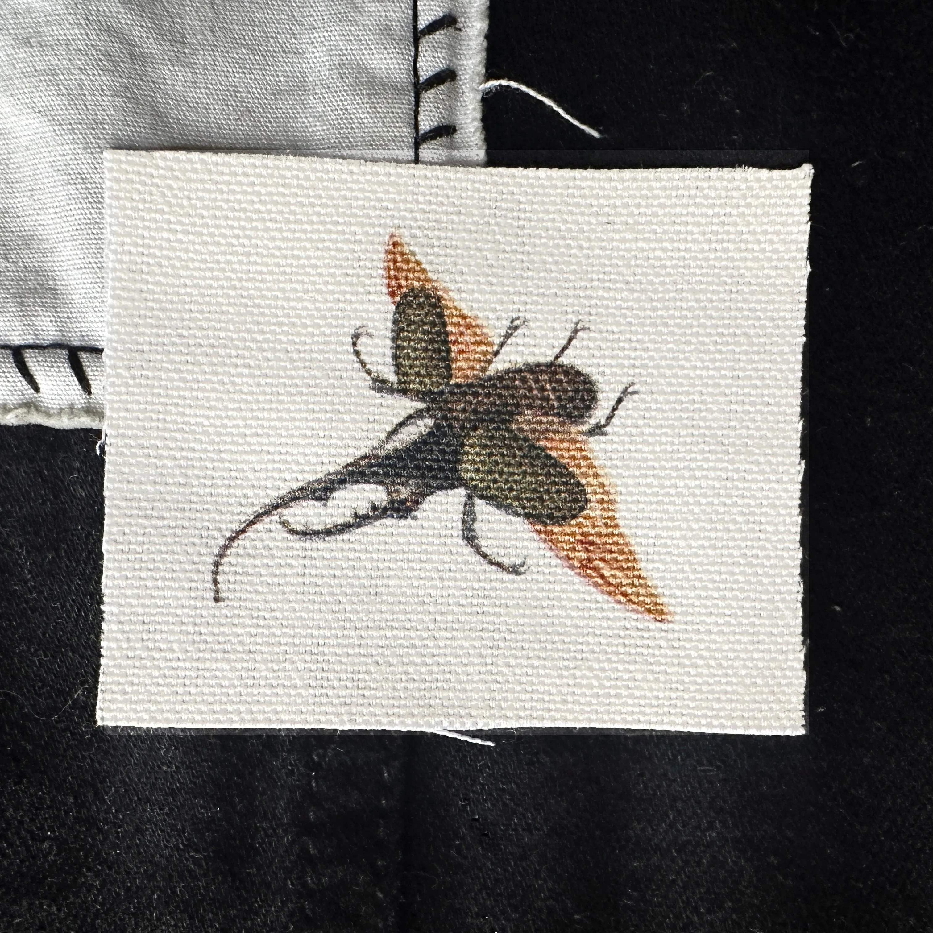 Rhino Beetle Fabric Sew-On Patch