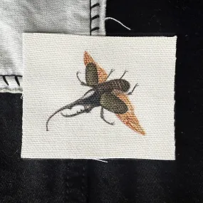 Rhino Beetle Fabric Sew-On Patch