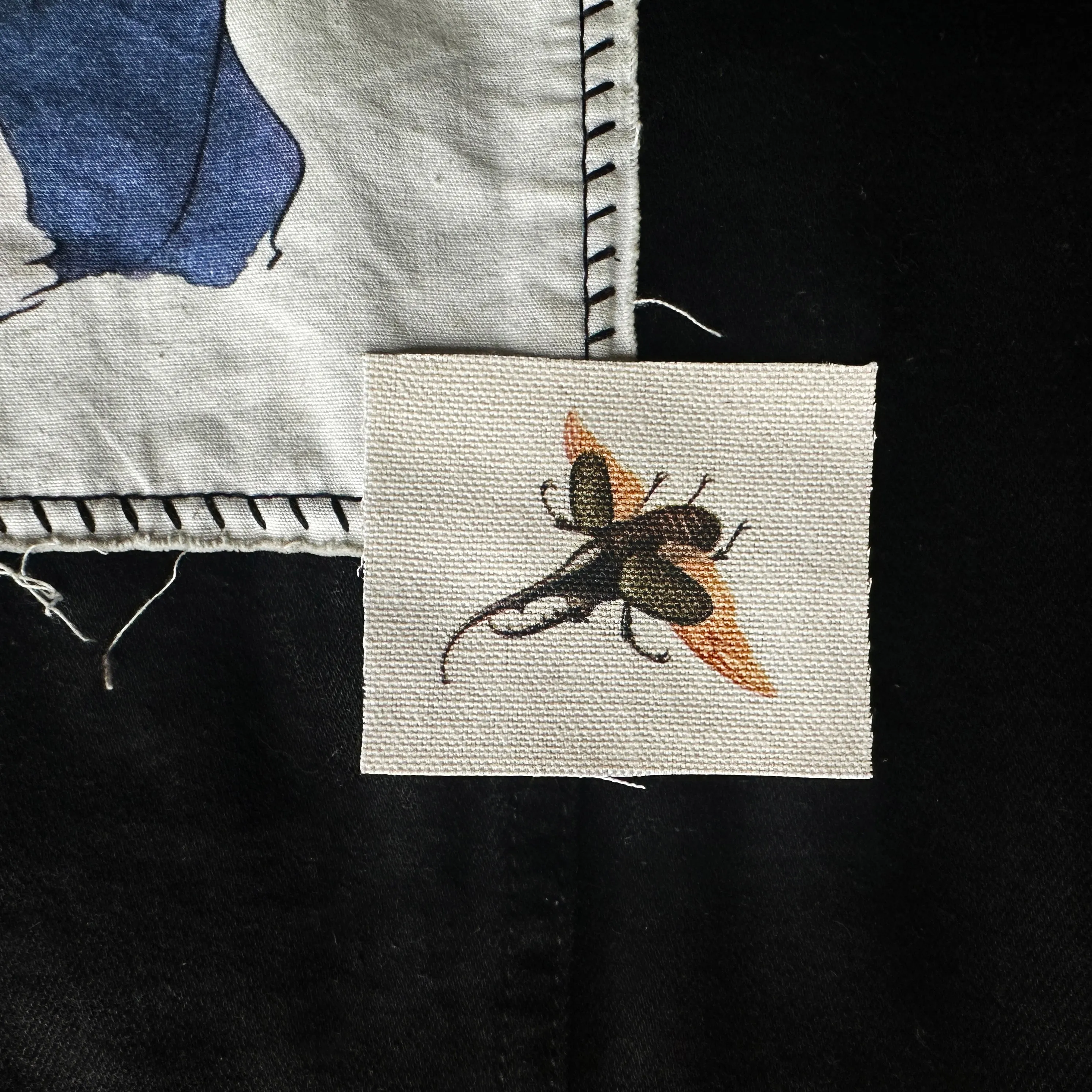 Rhino Beetle Fabric Sew-On Patch