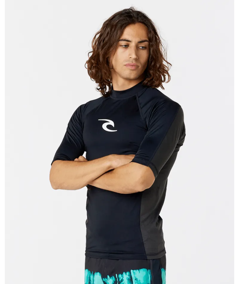 Rip Curl Waves UPF Perf Rashguard-Black