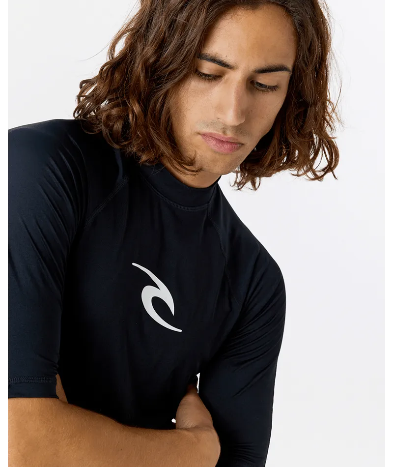 Rip Curl Waves UPF Perf Rashguard-Black