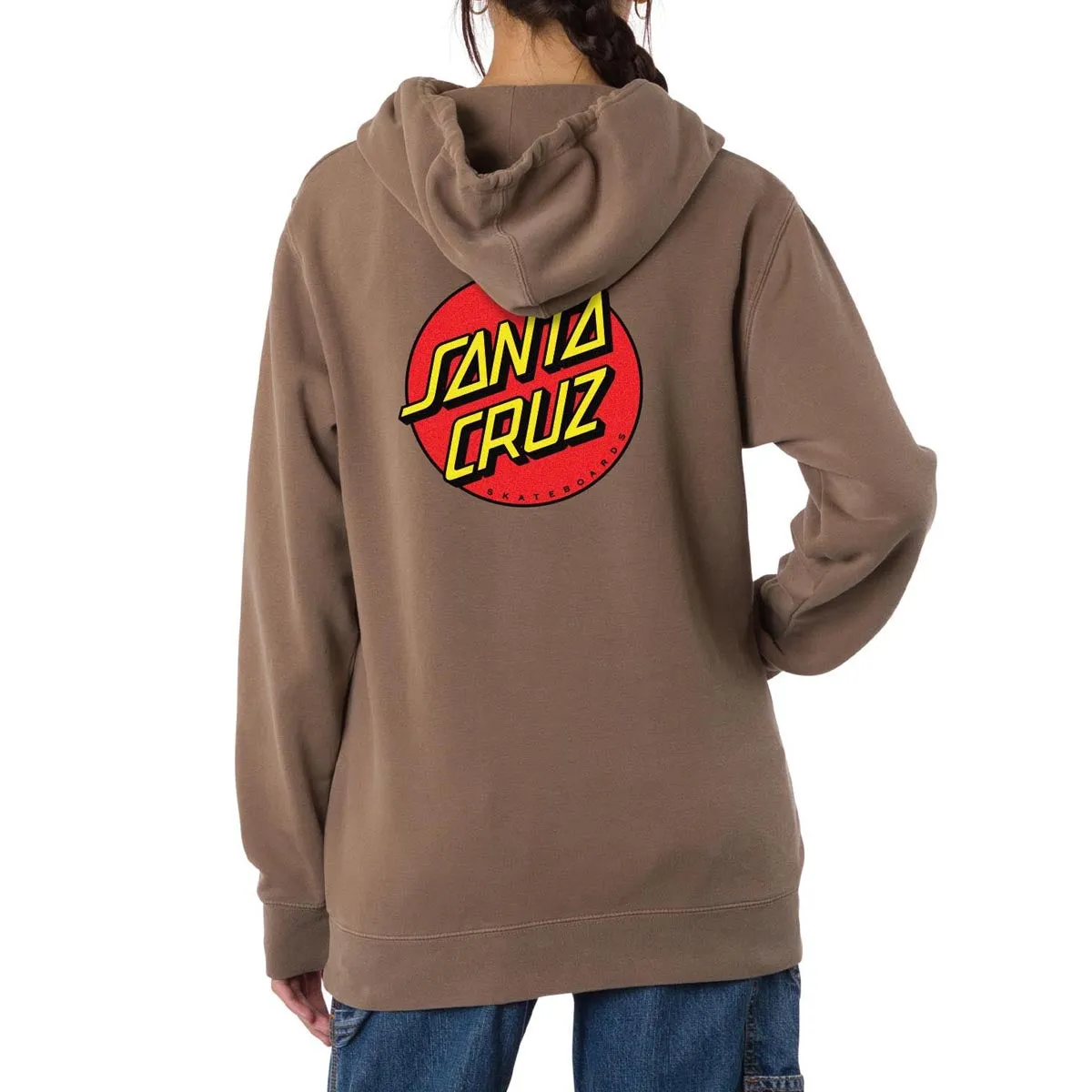 Santa Cruz Womens Classic Dot Hoodie - Pigment Clay