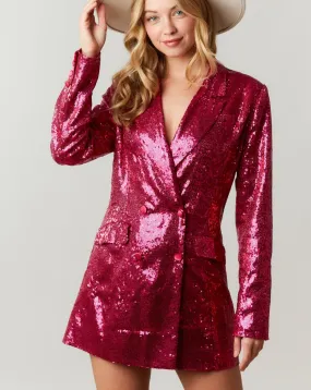 Sequin Blazer Dress