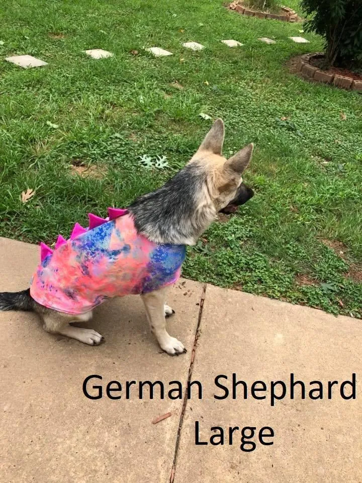 Silver & Black Spiked Pet Shirt