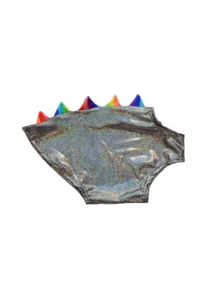 Silver & Rainbow Spiked Pet Shirt