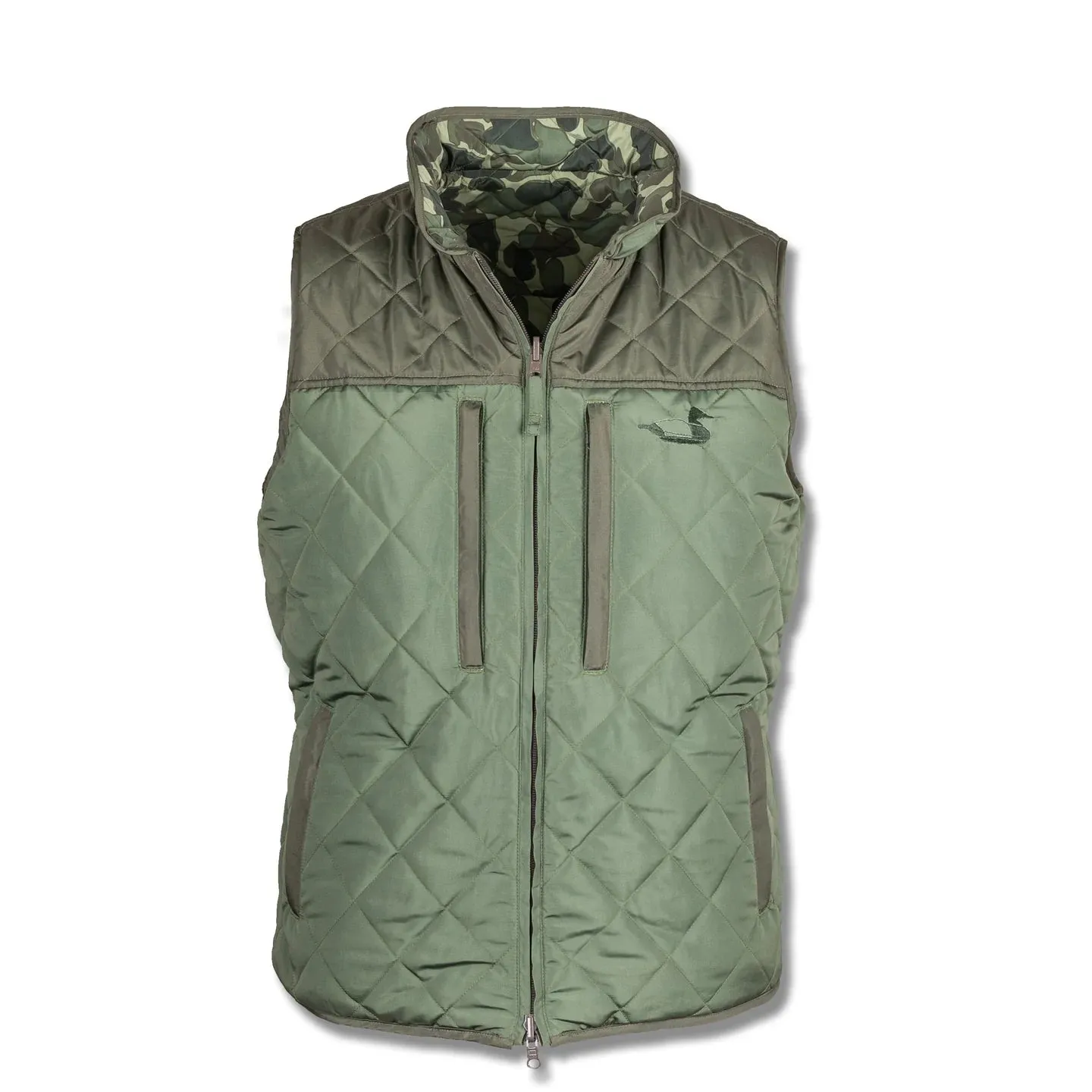 South Creek Reversible Vest 2.0 in Timber Camo by Dixie Decoys