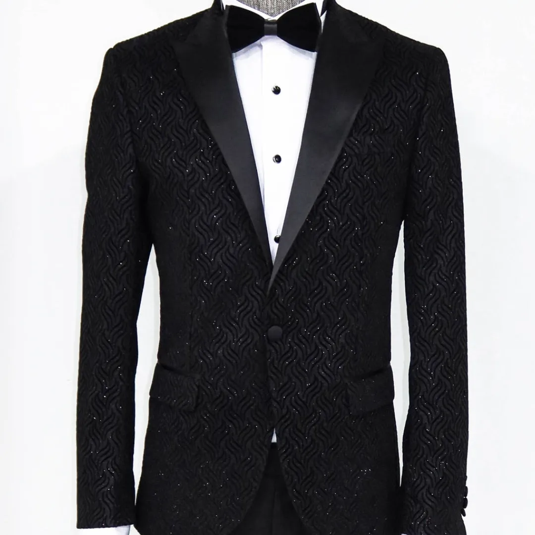 Sparkle Black Prom Blazer