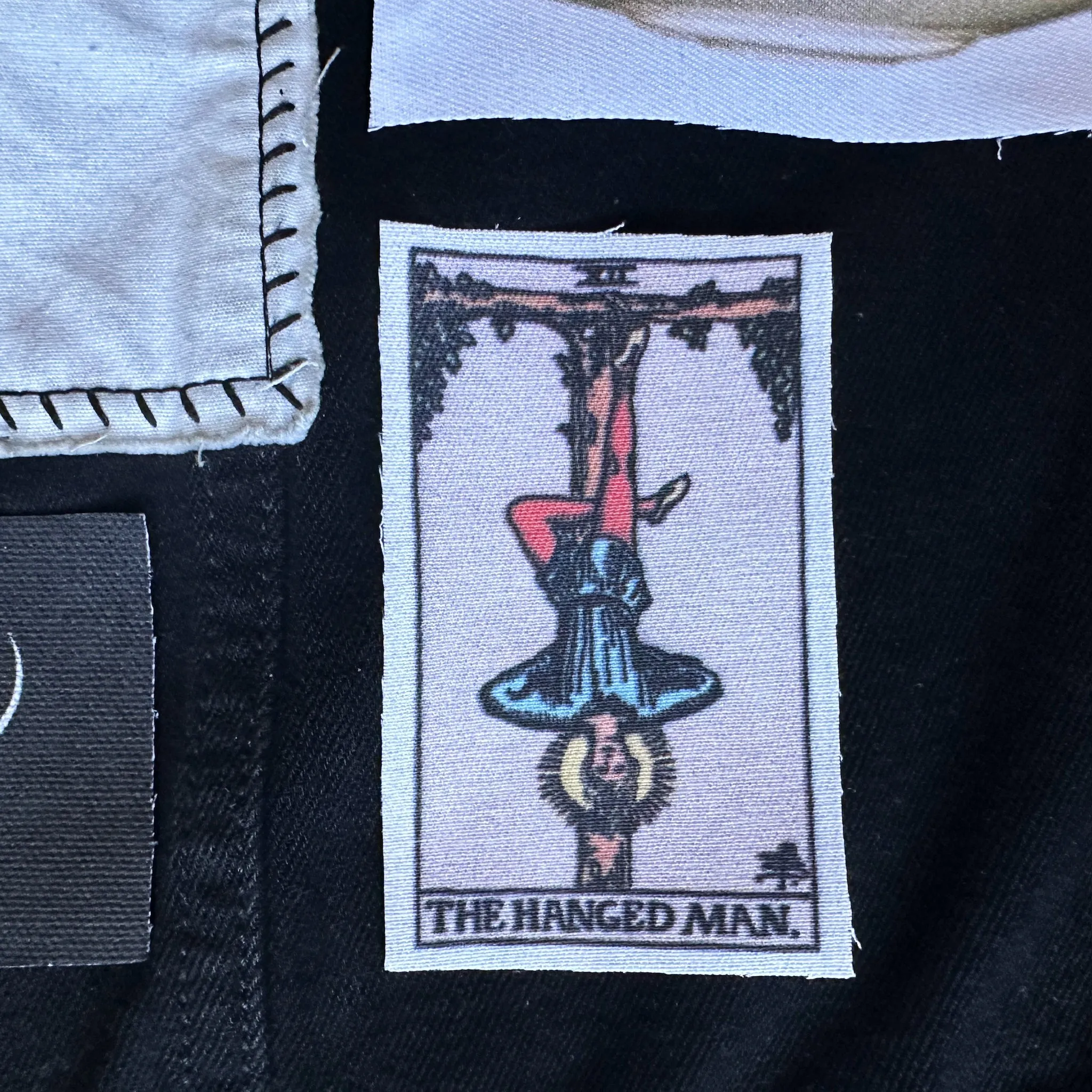 Tarot Card The Hanged Man Fabric Patch