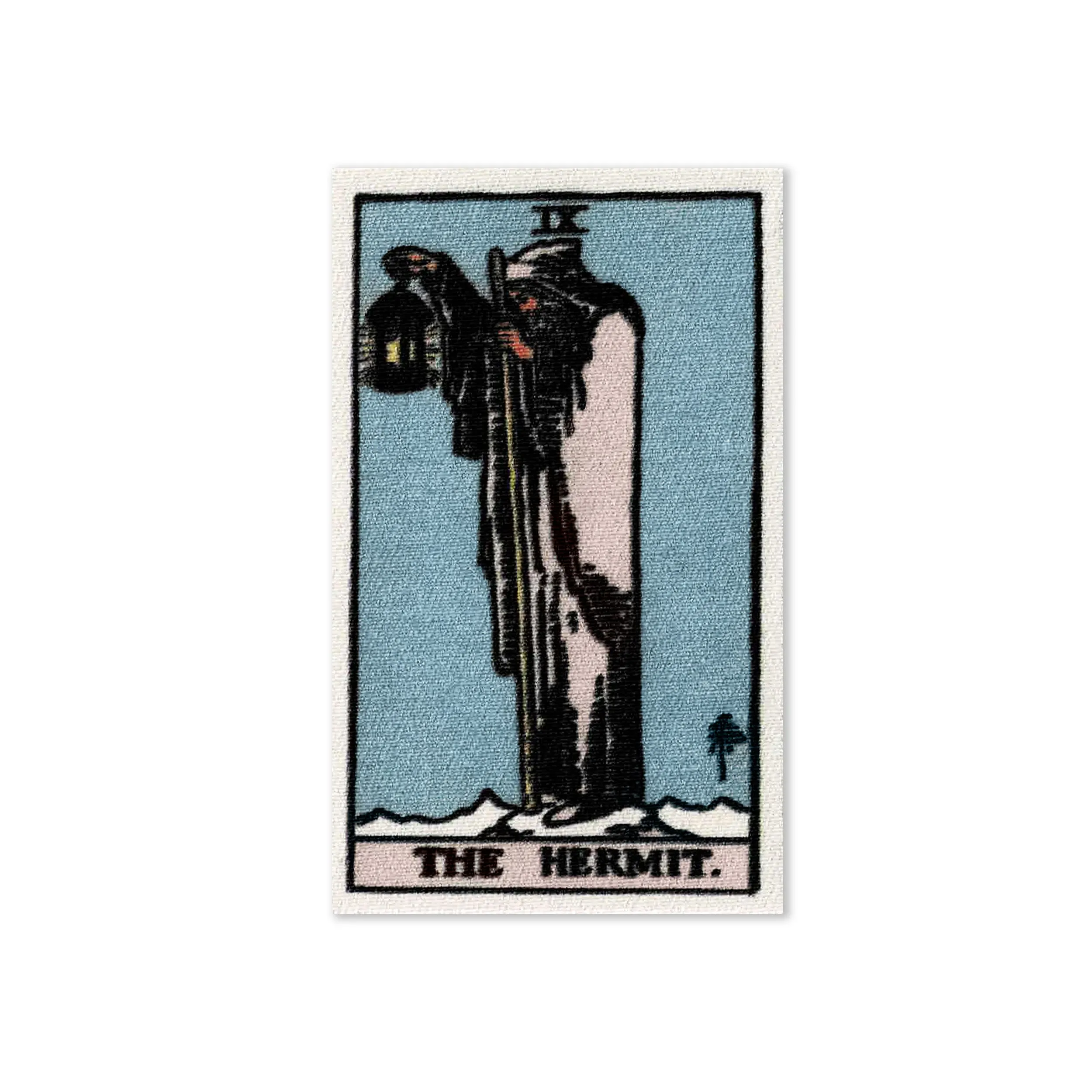 Tarot Card The Hermit Fabric Patch