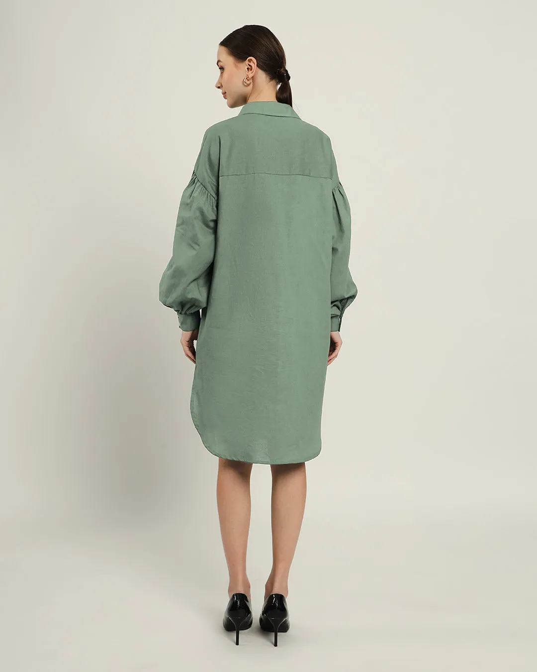 The Derby Mint Cotton Dress