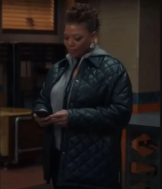 The Equalizer Queen Latifah Black Quilted Leather Jacket