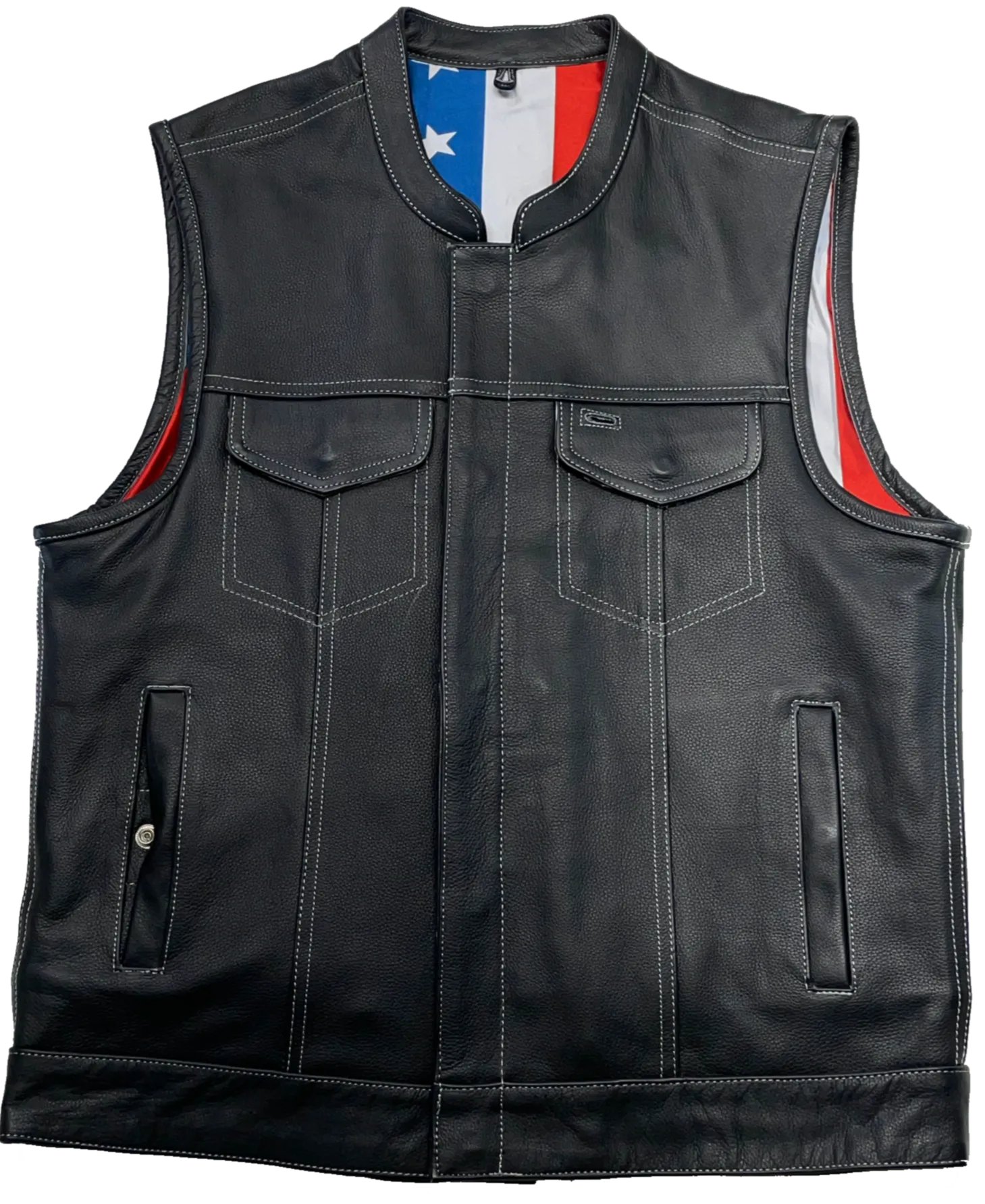 The "Duty and Honor" US Flag Club Style Vest