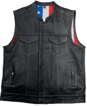 The "Duty and Honor" US Flag Club Style Vest